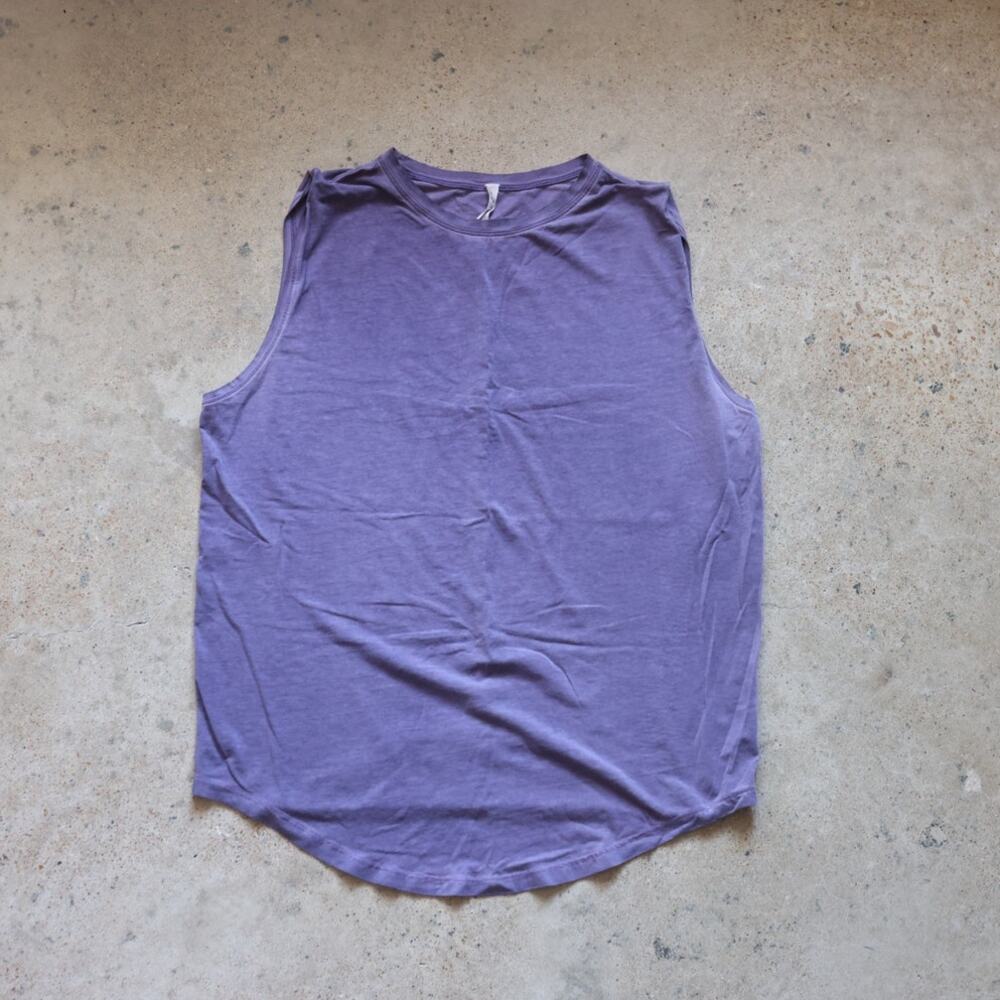 Lululemon Brunswick Muscle Tank Sz 10 *Wash In Washed Purple Ink
